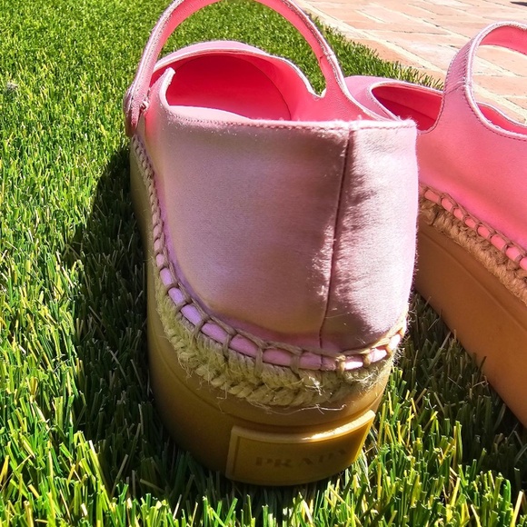 PRADA" "Satin Ballet  buckle strap Wedge0 - Picture 8 of 11